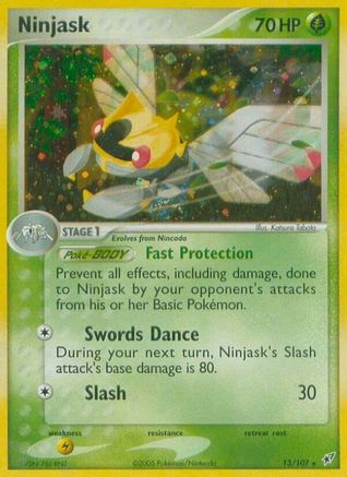 Ninjask 013 [Deoxys]  - Reverse Holofoil